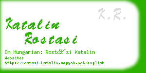 katalin rostasi business card